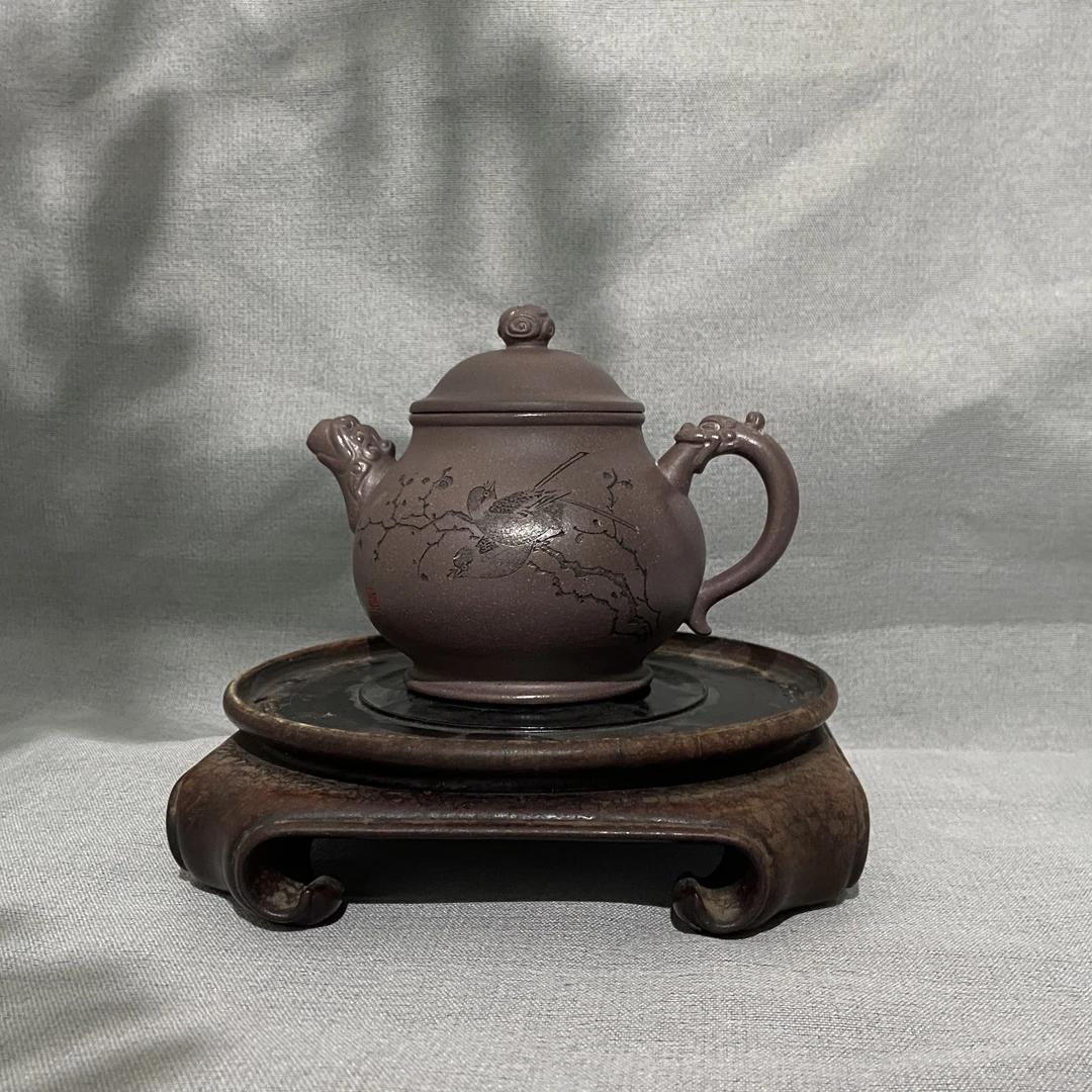 宜兴手工紫砂陶 茶壶GS3476-22