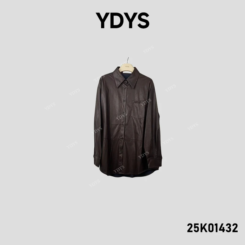 【YDYS】25K01432 2025新款时尚气质小众皮衣