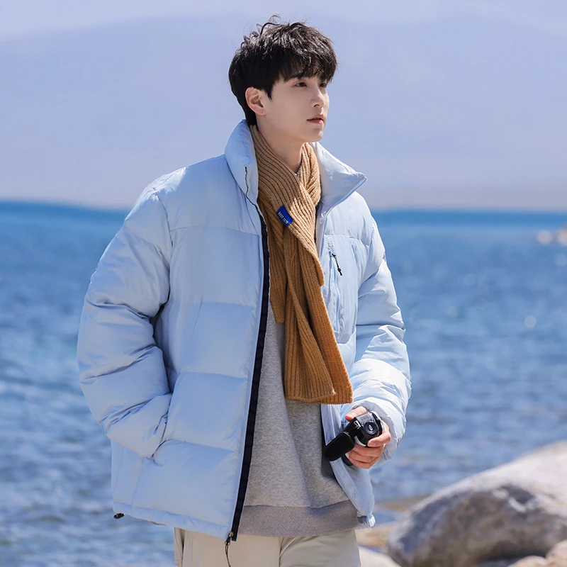 男士立领棉衣外套男秋冬季2025新款保暖防寒棉袄男生冬装加厚棉服