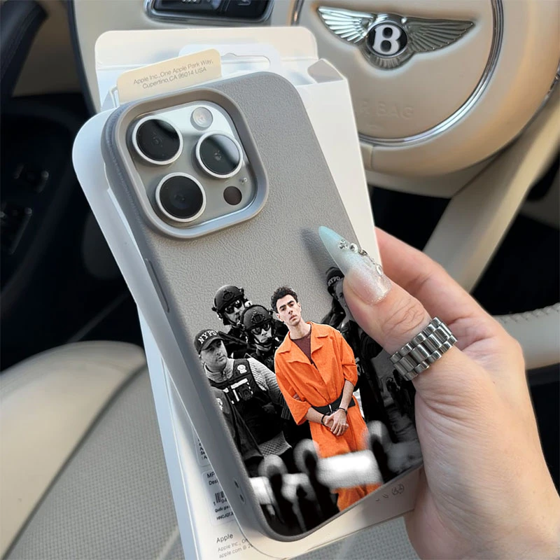 路易吉适用苹果16p/15手机壳iPhone14promax13荔枝纹12软11防摔