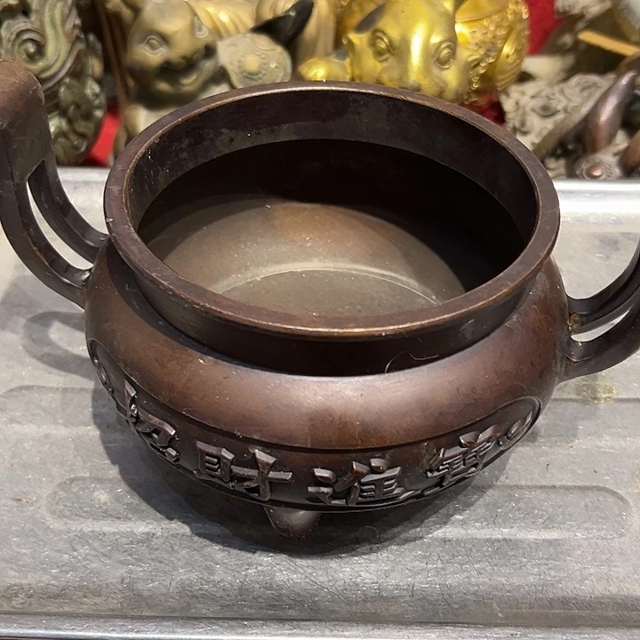 金***裱黄铜摆件，文房工艺品摆件