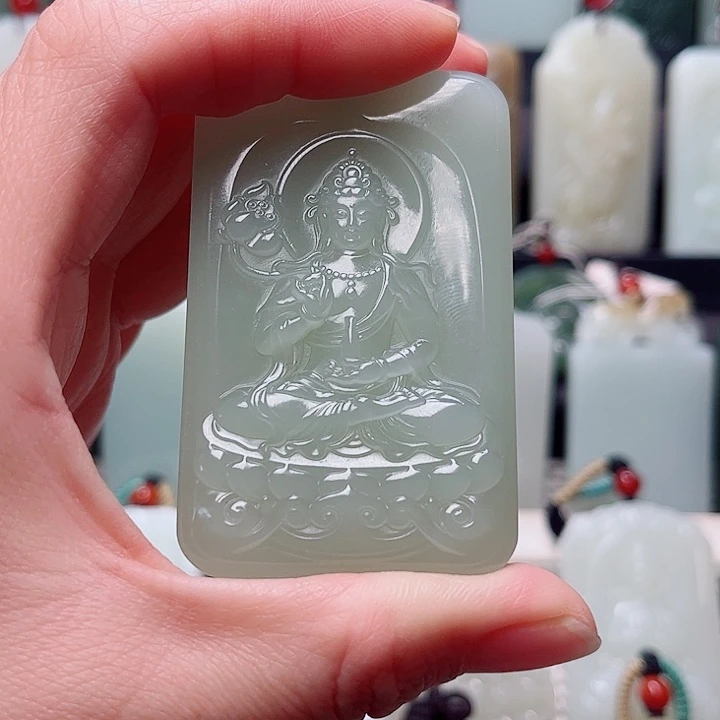 王***g和田玉未镶嵌挂件