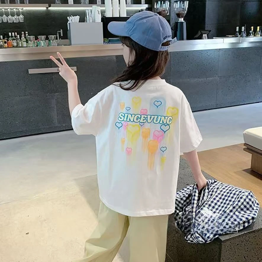 童装男童女童全棉短袖2025款夏天T恤全棉