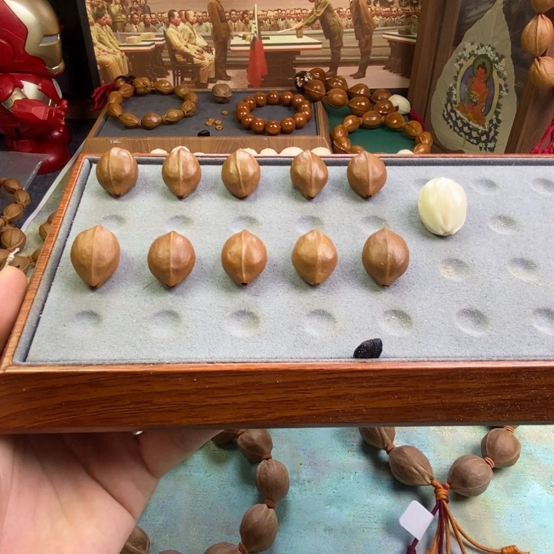 橄榄核手串/手链小**阳原生态梅林铁核1625加三通