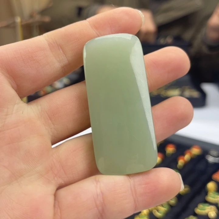 和田玉未镶嵌颈饰高50.3