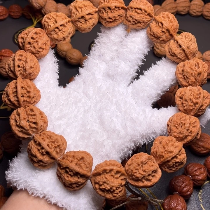 胖***n手串文玩核桃火焰龙脊