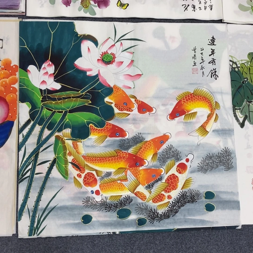 国画尺寸70✖️70斗方精品手绘画