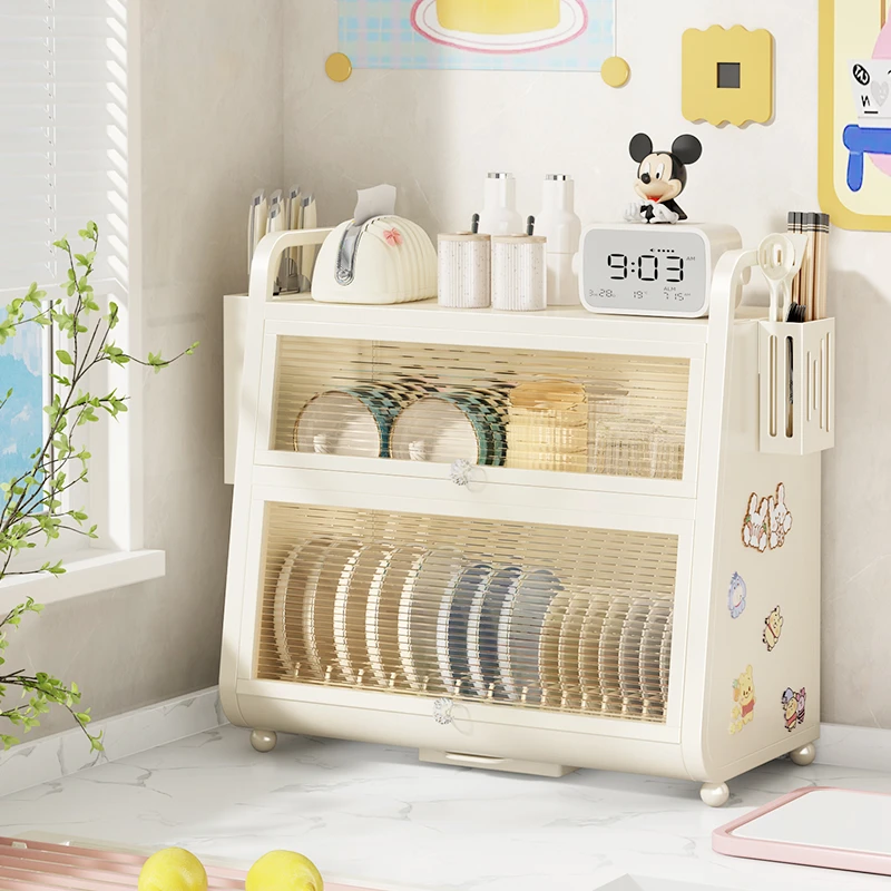 2025新款厨房碗柜碗碟收纳架台面家用碗盘置物放餐具碗筷子盒沥水