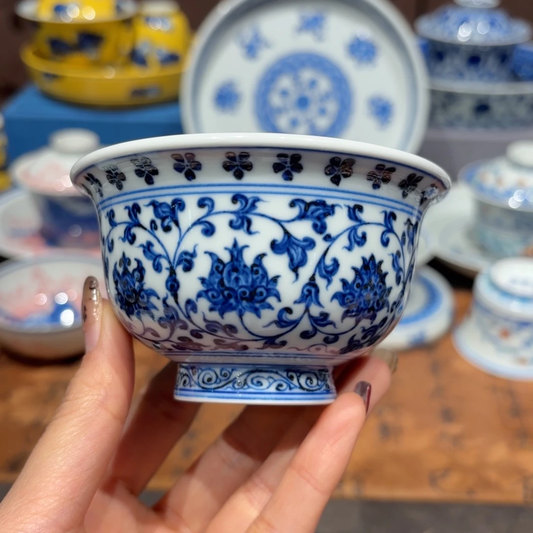瓷片手工手绘陶瓷茶具