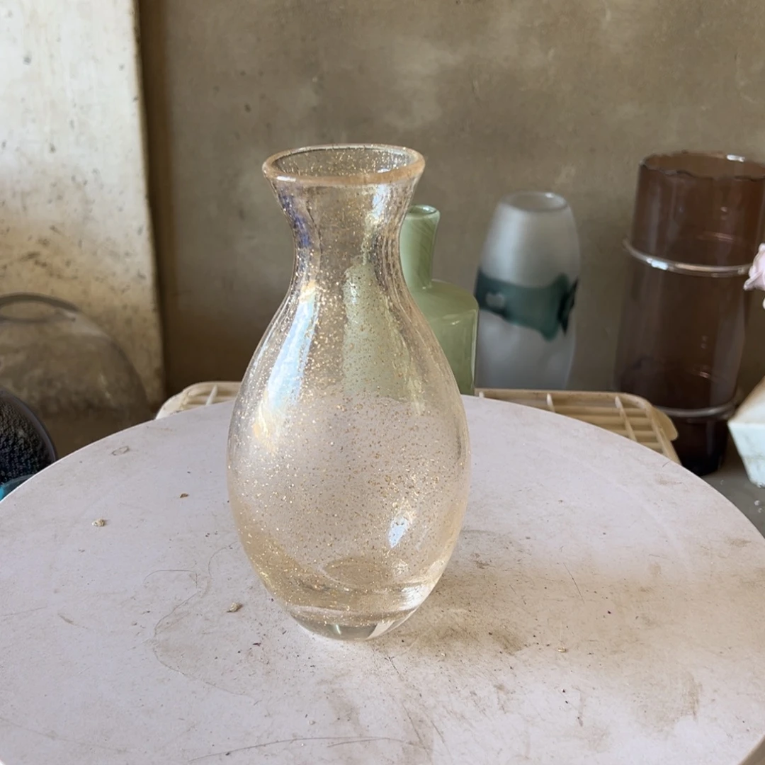 弘扬琉璃花器微瑕高度18