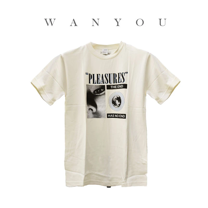 YP-610-T恤运动白色轻奢纯棉休闲女士春夏印花圆领时尚百搭情侣