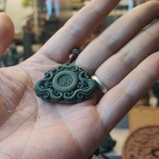 泥塑玉兰衙香福牌平安锁吊坠福利款福利价