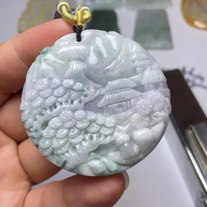 翡翠未镶嵌颈饰翡翠