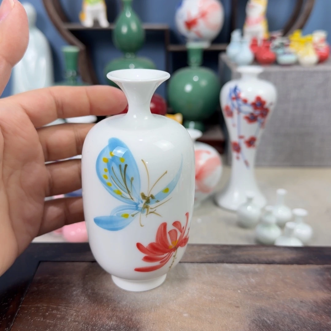 陶瓷手工小花器摆件