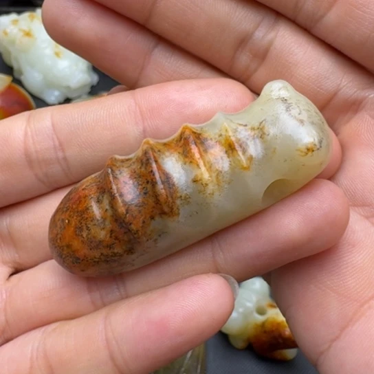 和田玉未镶嵌挂件桂*