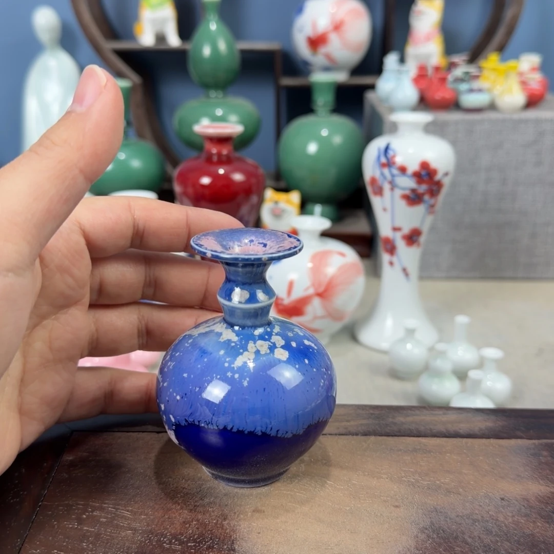 陶瓷手工小花器摆件