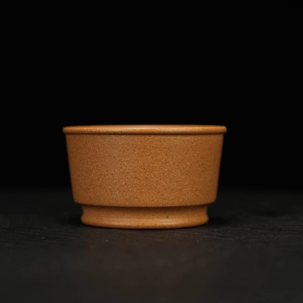 原矿黄金段40目紫砂100cc左右德中杯茶具茶杯紫砂杯，主人杯