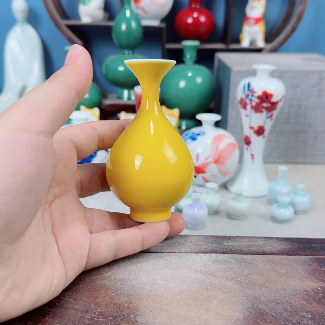 陶瓷手工小花器摆件