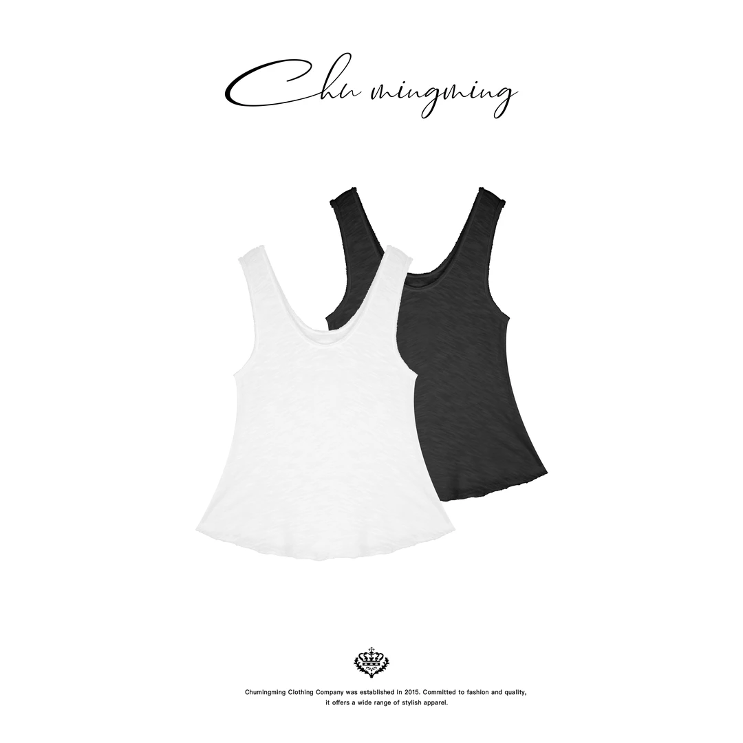 【CHUMINGMING】《影谱》做旧U领背心NH25172