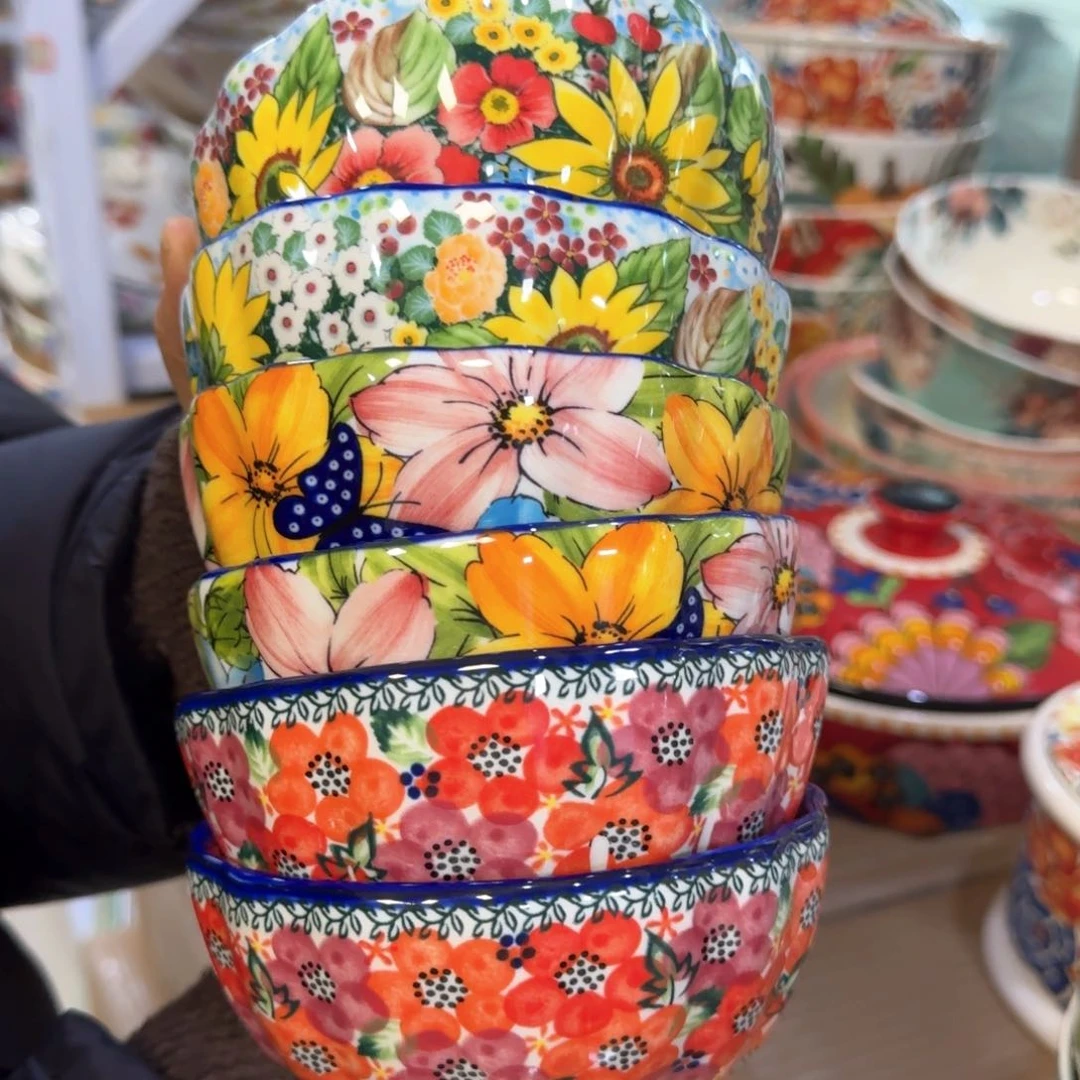 陶瓷5英寸米饭碗六只看图