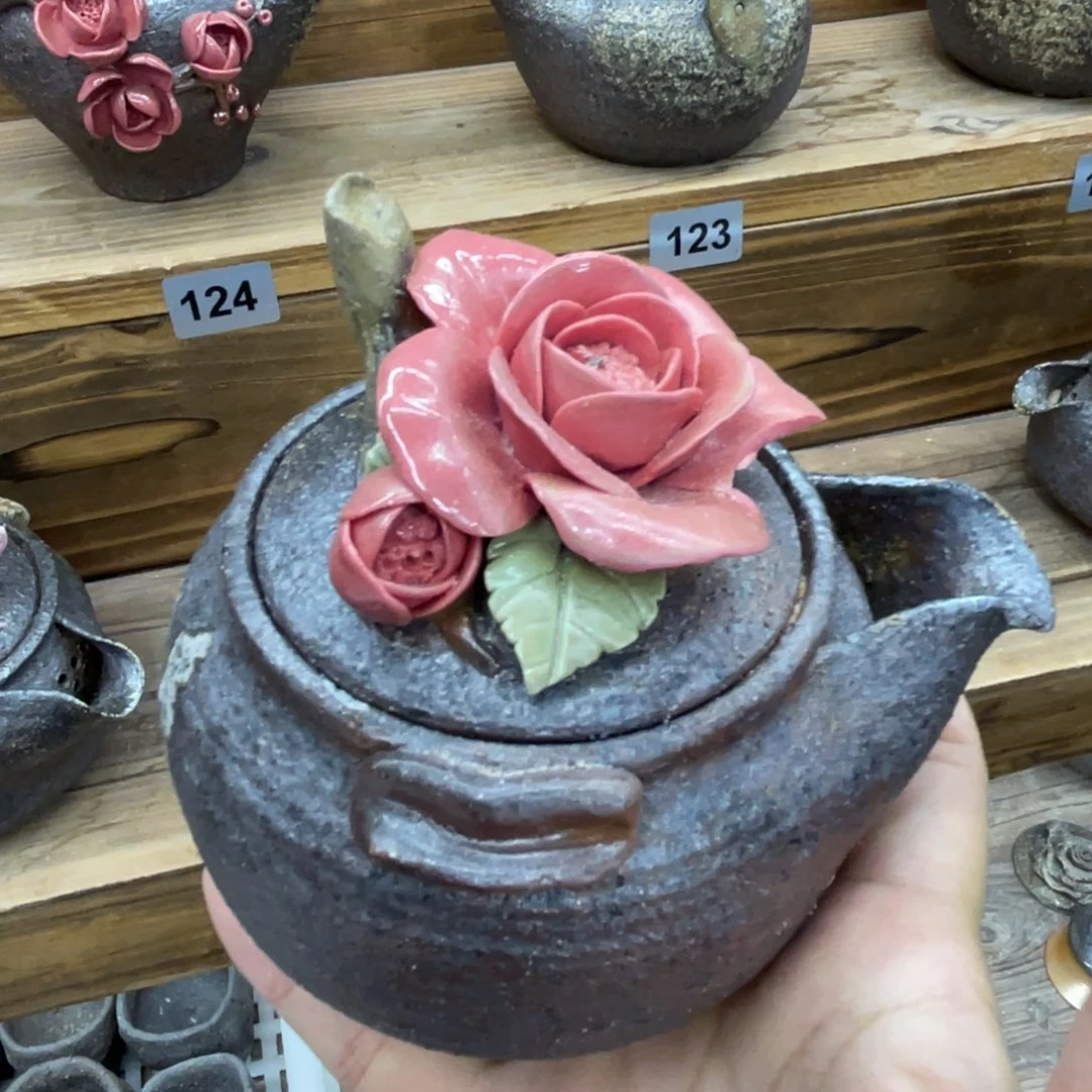 柴烧茶壶柴烧茶壶瑕