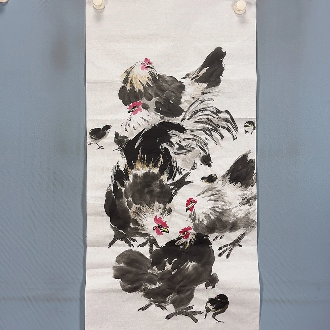 国画641 牡丹一如你的青花