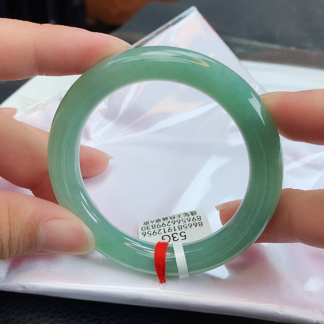 翡翠手镯未镶嵌天然缅甸翡翠A货手镯