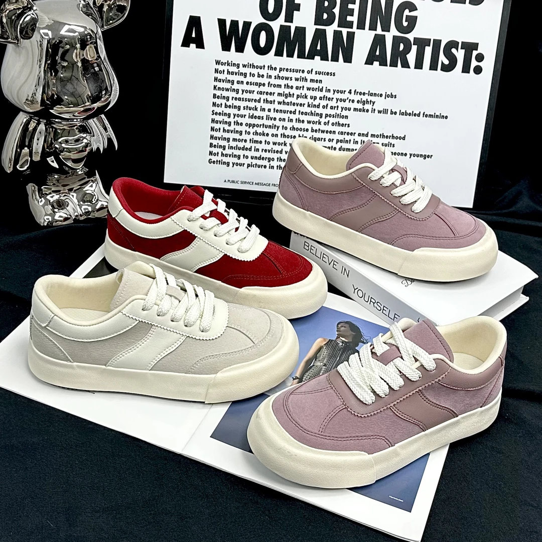 【YU】2025新款小众多色系列多付鞋带板鞋秋冬爆款潮流学生厚底鞋