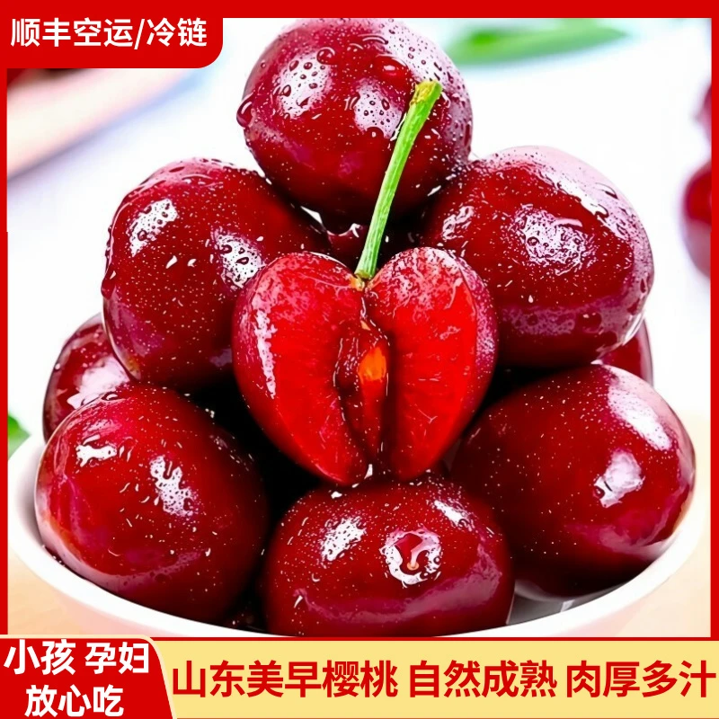 【顺丰空运/冷链】山东烟台美早樱桃J-3J净重1.8-4.7斤