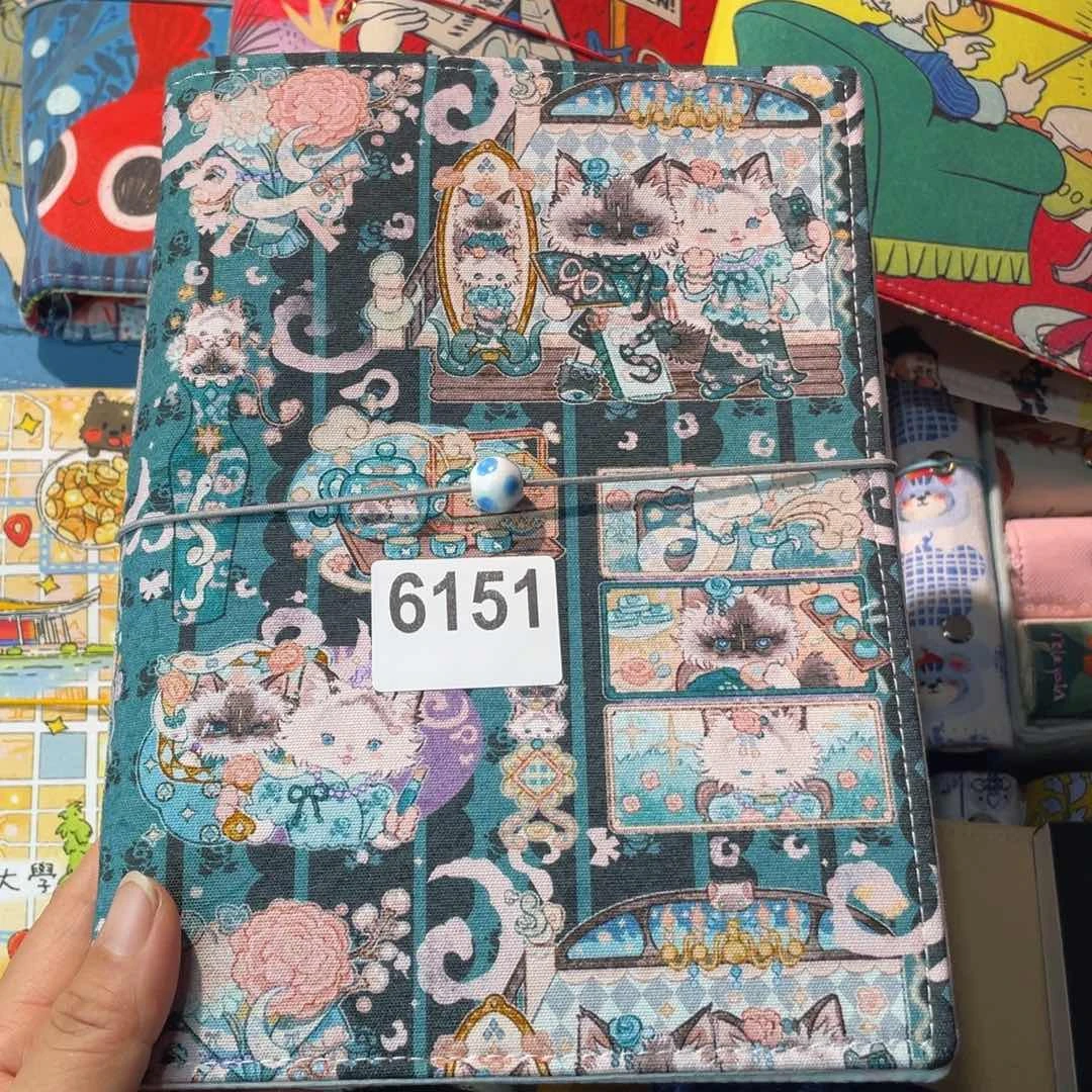 织绣A5 活页不加纸6151。