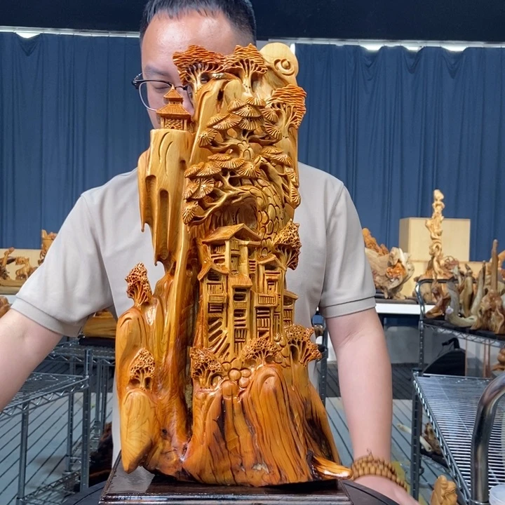 柏木（崖柏）山水倒流香送两盒香