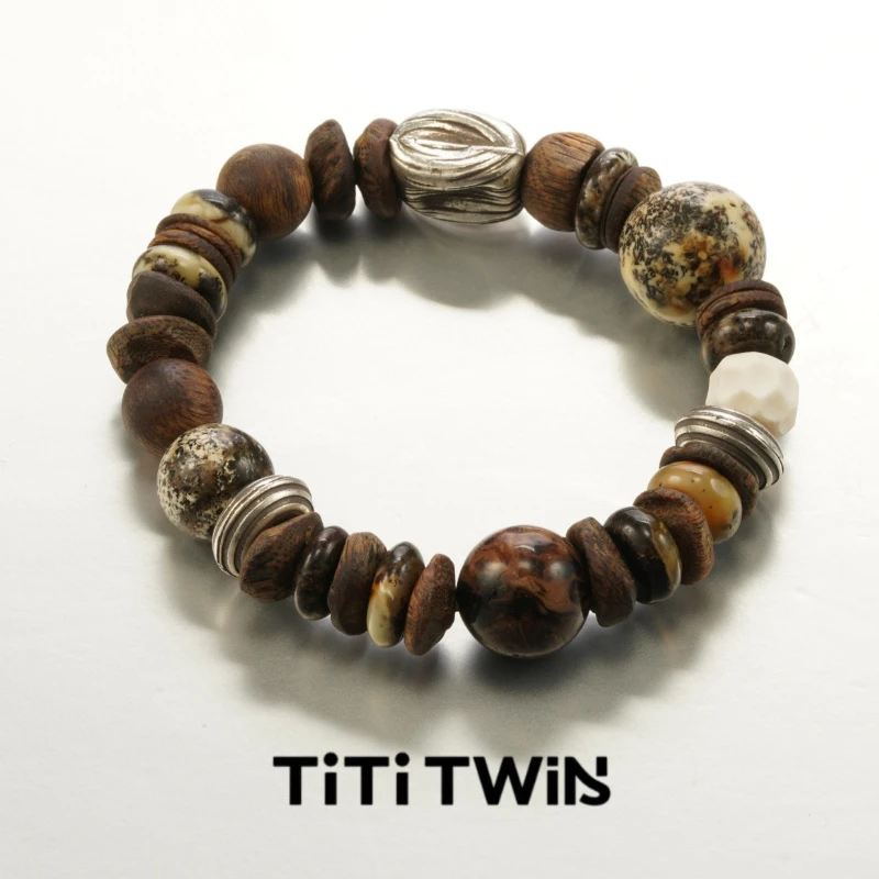 TiTi TWINS 沉香【奥利奥】海南绿奇楠带宝设计手串多样性发其一