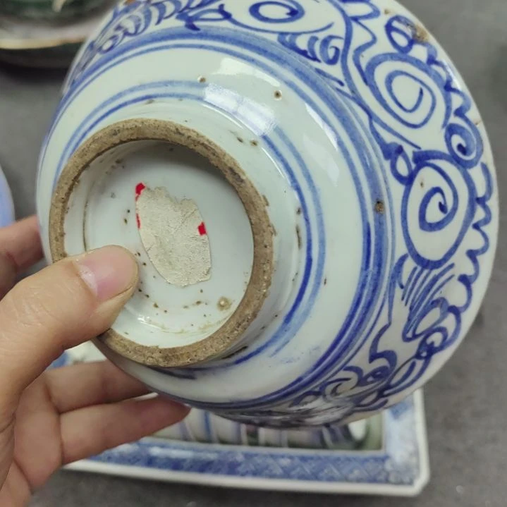 陶瓷大饭碗青花一个