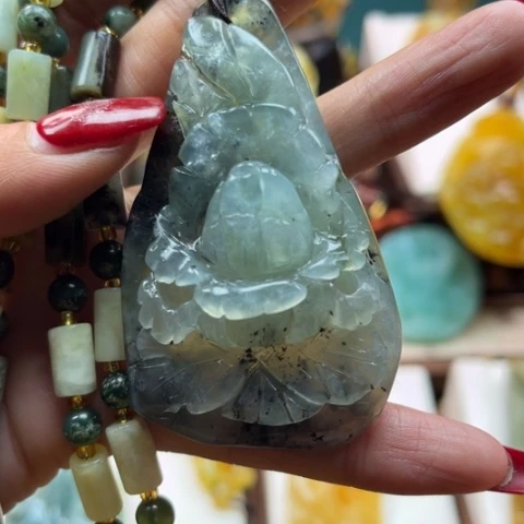 岫玉挂件未镶嵌挂件