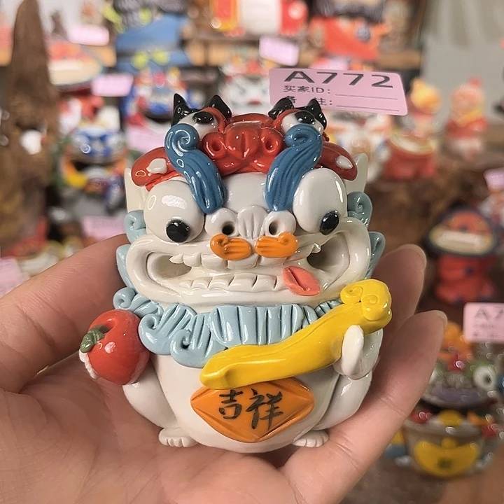 泥塑纯手工茶宠摆件