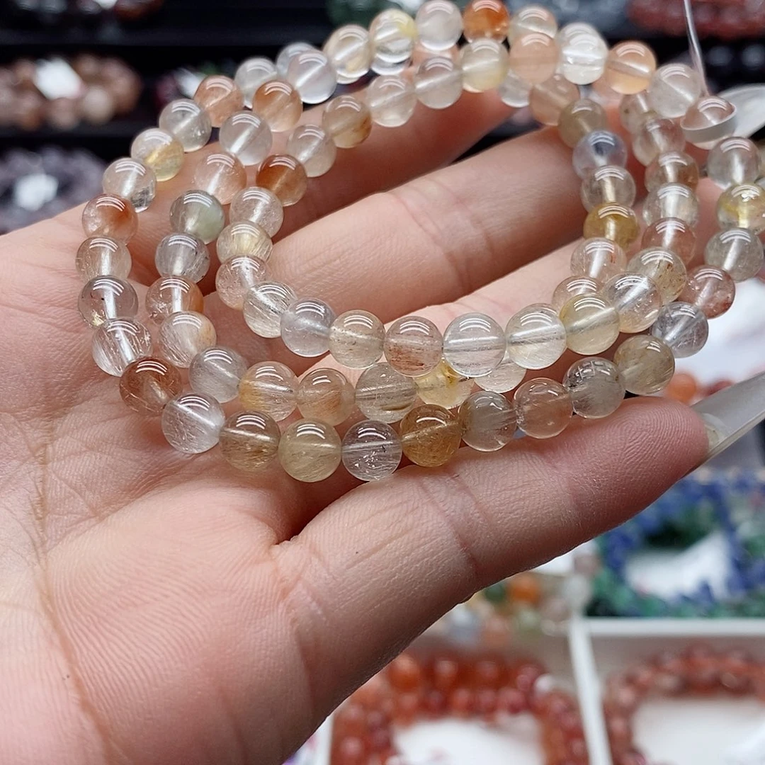 未镶嵌手链水晶兔毛