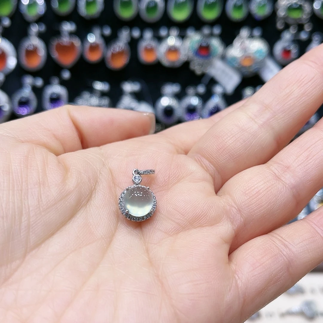 戒指水晶银S925镶嵌