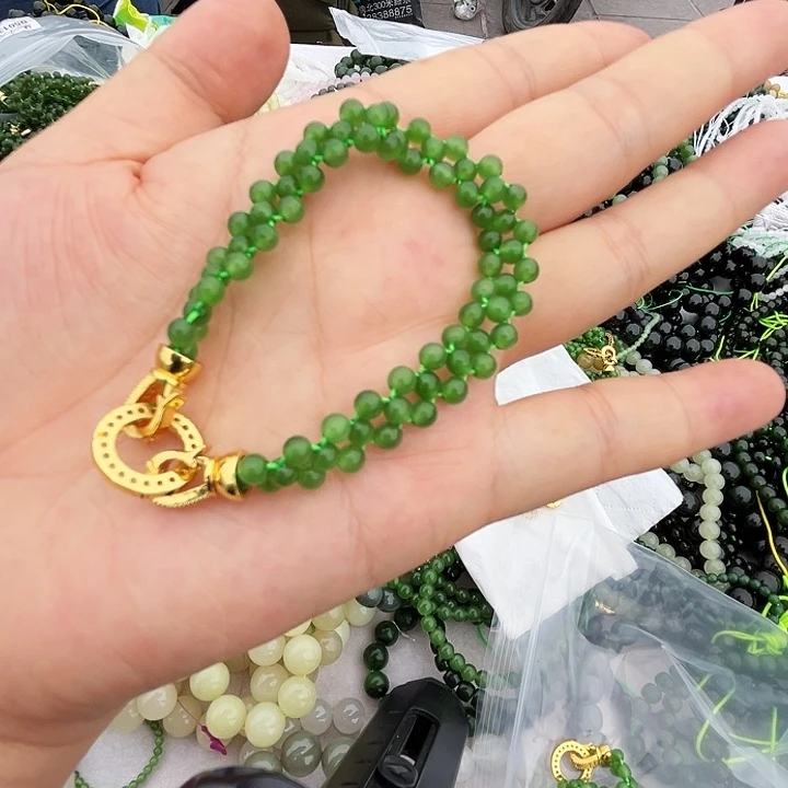 手链未镶嵌和田玉蔷***^