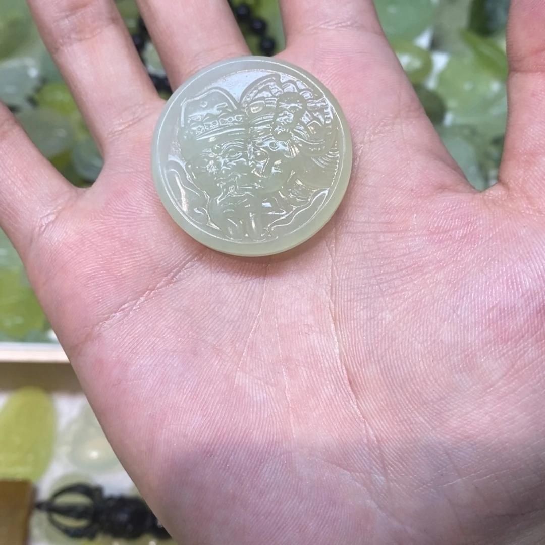 岫玉未镶嵌吊坠(不含链)两单包邮