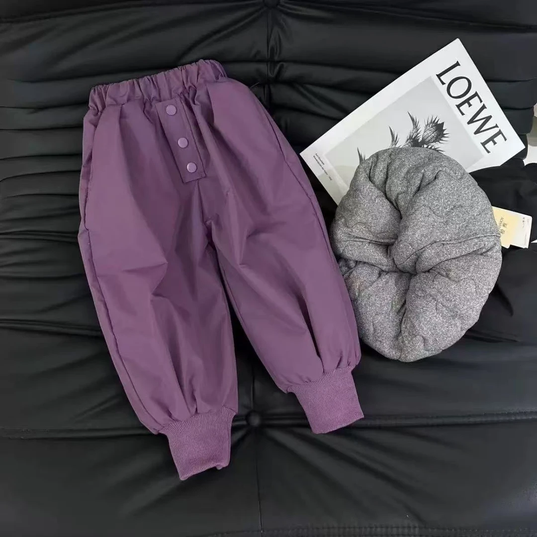 2424洋气百搭潮流时尚秋冬男女童加厚灯笼裤