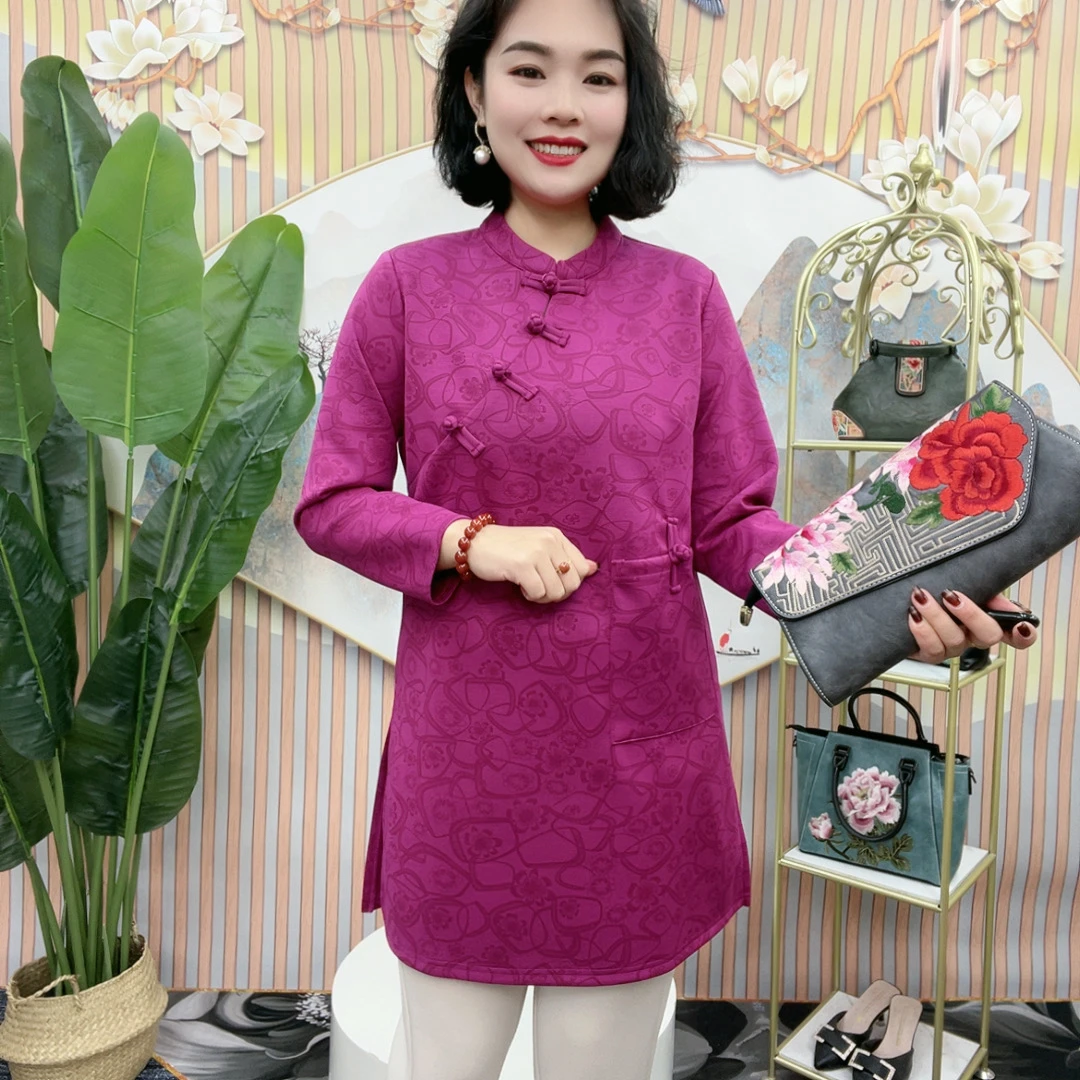 3001新款古韵时尚中老年女装上衣