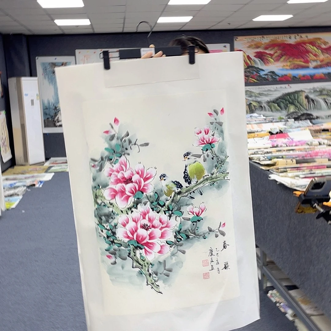 国画作品小姐姐放漏…