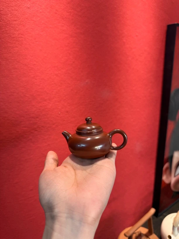 小容天约40～50毫升一杯茶迷你全手工薄胎潮州手拉壶茶具泡茶壶388