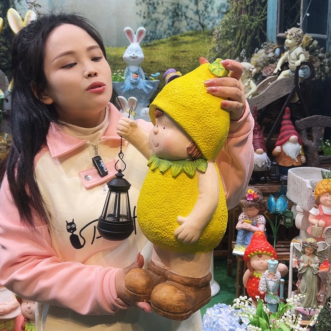 花园摆件红红火火