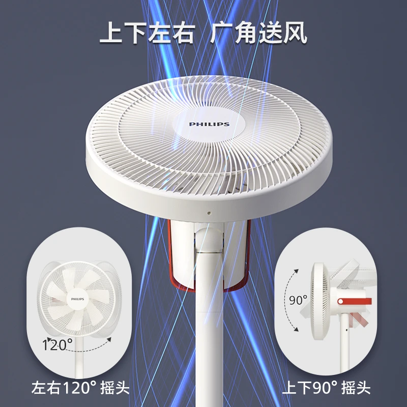 Philips/飞利浦落地电风扇家用清凉远程电扇循环扇国补15%