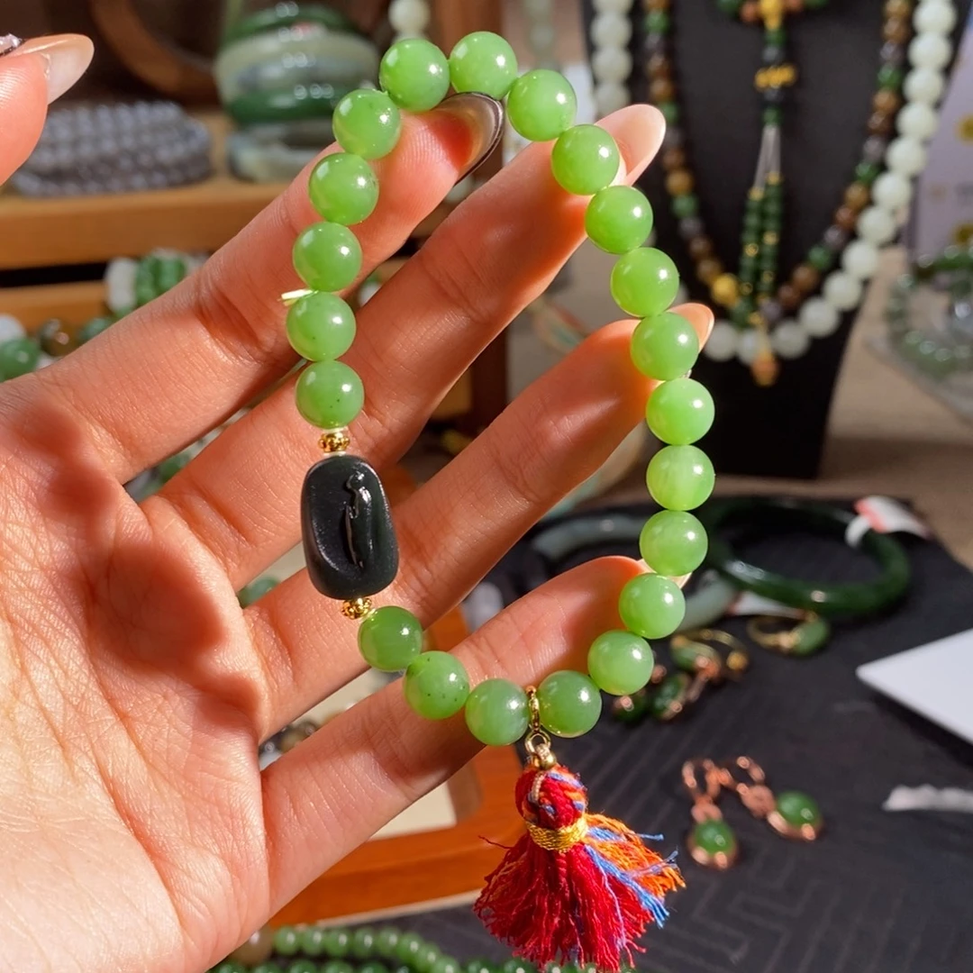 和田玉未镶嵌手链