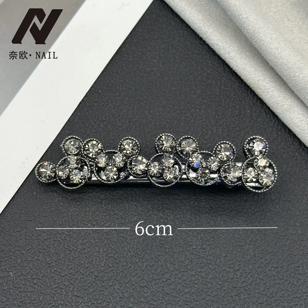 【NAIL·奈欧】设计师系列6132米鼠刘海夹侧边夹百搭气质