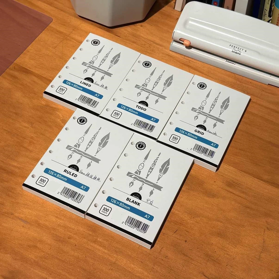 网汇鹅 A7活页手帐本替芯内页活页替芯 100张