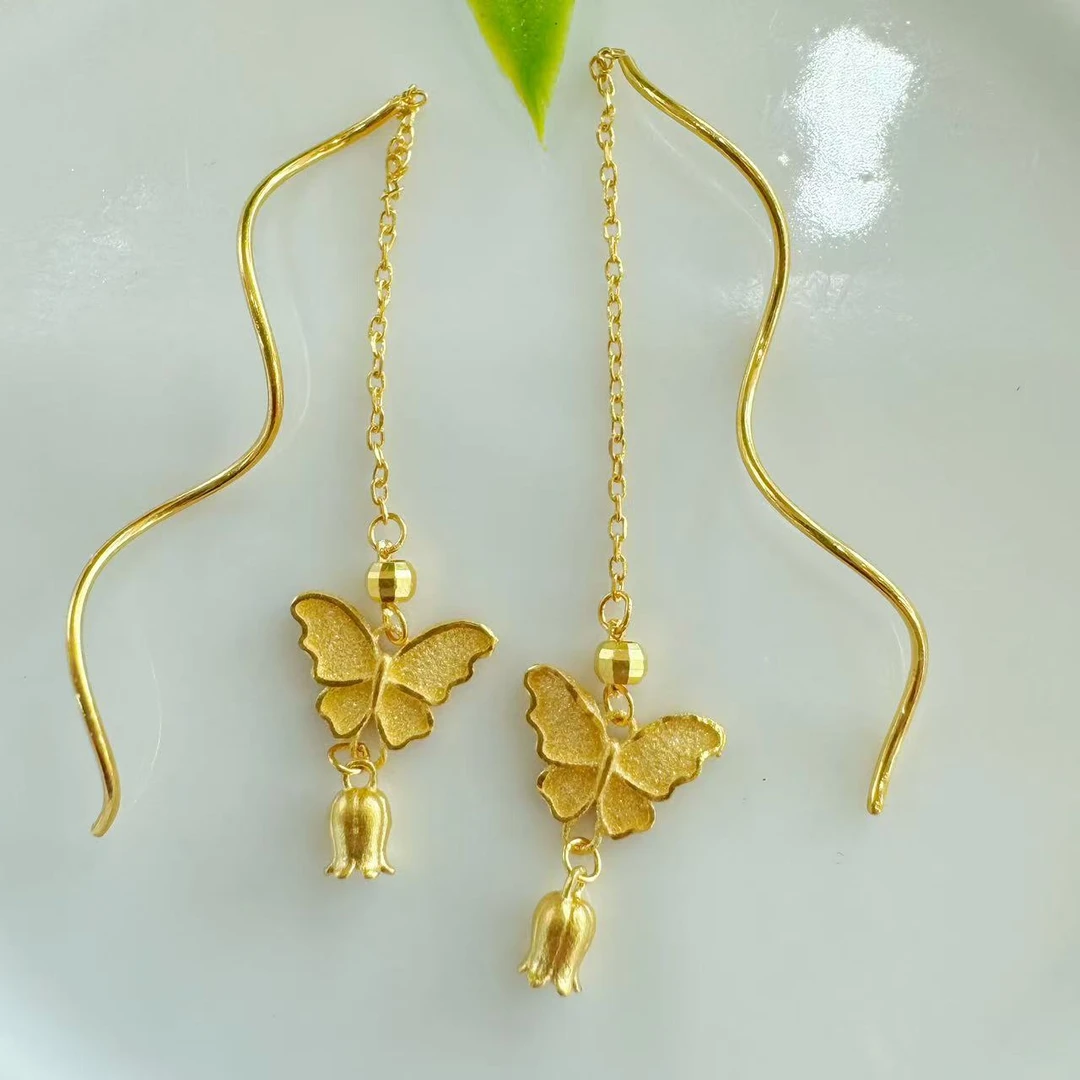 【富远黄金】足金蝴蝶耳线YTYIZC00005