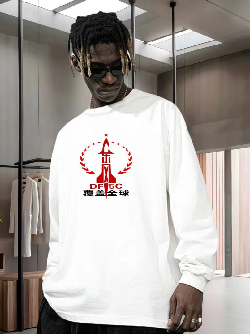 2025秋冬新款覆盖全球潮牌印花卫衣男士时尚圆领长袖休闲百搭上衣